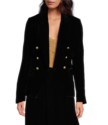 Sam Edelman Imogen Double Breasted Collared Long Sleeve Blazer