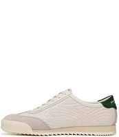 Sam Edelman Isabel Gum Sole Suede and Nylon Topstitch Detail Sneakers