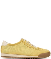 Sam Edelman Isabel Gum Sole Suede and Nylon Topstitch Detail Sneakers