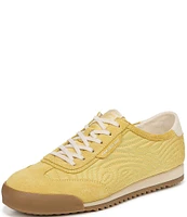 Sam Edelman Isabel Gum Sole Suede and Nylon Topstitch Detail Sneakers