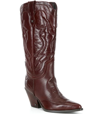 Sam Edelman James Leather Tall Western Boots