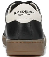 Sam Edelman Josi Gum Sole Leather Retro Sneakers