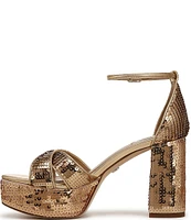 Sam Edelman Jullian Sequin Ankle Strap Platform Dress Sandals