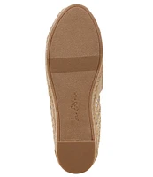 Sam Edelman Khiara Raffia Logo Detail Inspired Espadrille Flats