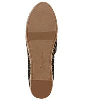 Sam Edelman Khiara Raffia Logo Detail Inspired Espadrille Flats