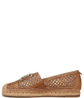 Sam Edelman Khiara Raffia Logo Detail Inspired Espadrille Flats