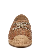 Sam Edelman Khiara Raffia Logo Detail Inspired Espadrille Flats