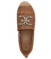 Sam Edelman Khiara Raffia Logo Detail Inspired Espadrille Flats