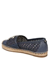 Sam Edelman Khiara Raffia Logo Detail Inspired Espadrille Flats