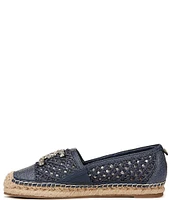 Sam Edelman Khiara Raffia Logo Detail Inspired Espadrille Flats