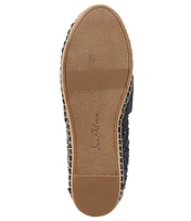 Sam Edelman Khiara Raffia Logo Detail Inspired Espadrille Flats