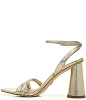 Sam Edelman Kia Leather Sculptural Heel Ankle Strap Sandals