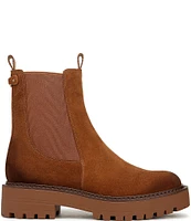 Sam Edelman Laguna Waterproof Suede Chelsea Platform Booties