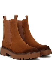 Sam Edelman Laguna Waterproof Suede Chelsea Platform Booties