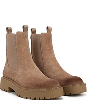 Sam Edelman Laguna Waterproof Suede Chelsea Platform Booties