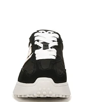 Sam Edelman Langley Suede and Nylon Lace-Up Retro Sneakers