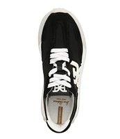 Sam Edelman Langley Suede and Nylon Lace-Up Retro Sneakers