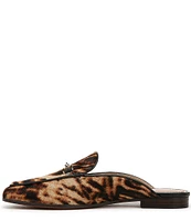 Sam Edelman Linnie Animal Print Calf Hair Bit Buckle Flat Mules