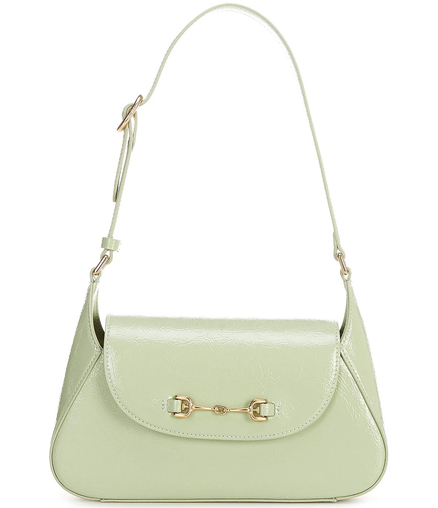 Sam Edelman Loraine Flap Crinkle Patent Shoulder Bag