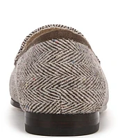 Sam Edelman Loraine Herringbone Fabric Bit Detail Career Flat Loafers