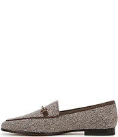 Sam Edelman Loraine Herringbone Fabric Bit Detail Career Flat Loafers