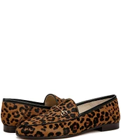 Sam Edelman Loraine Leopard Print Calf Hair Bit Buckle Loafers