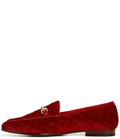 Sam Edelman Loraine Regal Velvet Crystal Bit Buckle Flat Loafers