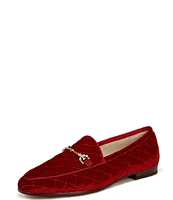 Sam Edelman Loraine Regal Velvet Crystal Bit Buckle Flat Loafers