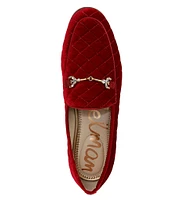 Sam Edelman Loraine Regal Velvet Crystal Bit Buckle Flat Loafers