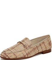 Sam Edelman Loraine Shimmer Boucle Fabric Bit Buckle Loafers