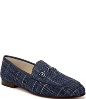 Sam Edelman Loraine Tweed Plaid Bit Detail Loafers