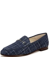 Sam Edelman Loraine Tweed Plaid Bit Detail Loafers