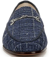 Sam Edelman Loraine Tweed Plaid Bit Detail Loafers