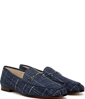 Sam Edelman Loraine Tweed Plaid Bit Detail Loafers