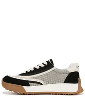 Sam Edelman Luna Leather and Fabric Logo Lace-Up Retro Sneakers