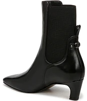 Sam Edelman Margo Leather Elastic Gore Sculpted Heel Booties