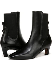 Sam Edelman Margo Leather Elastic Gore Sculpted Heel Booties