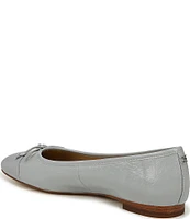 Sam Edelman Marley Leather Cap Toe Bow Detail Ballet Flats