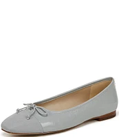 Sam Edelman Marley Leather Cap Toe Bow Detail Ballet Flats