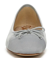 Sam Edelman Marley Leather Cap Toe Bow Detail Ballet Flats