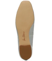 Sam Edelman Marley Leather Cap Toe Bow Detail Ballet Flats