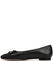 Sam Edelman Marley Leather Cap Toe Bow Detail Ballet Flats