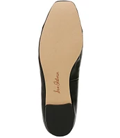 Sam Edelman Marley Leather Cap Toe Bow Detail Ballet Flats