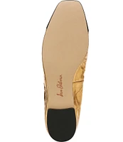 Sam Edelman Marley Leather Cap Toe Bow Detail Ballet Flats