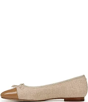 Sam Edelman Marley Tweed and Patent Cap Toe Bow Detail Ballet Flats