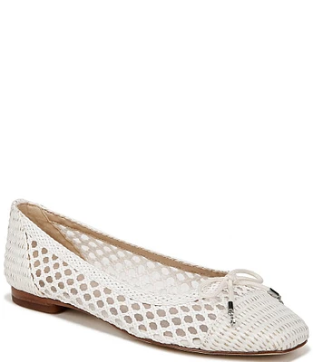 Sam Edelman May Basket Weave Bow Detail Ballet Flats