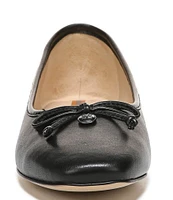 Sam Edelman Meadow Leather Bow Detail Ballet Flats