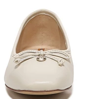 Sam Edelman Meadow Leather Bow Detail Ballet Flats