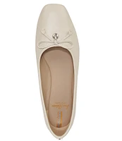 Sam Edelman Meadow Leather Bow Detail Ballet Flats