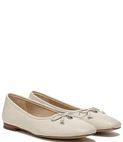 Sam Edelman Meadow Leather Bow Detail Ballet Flats